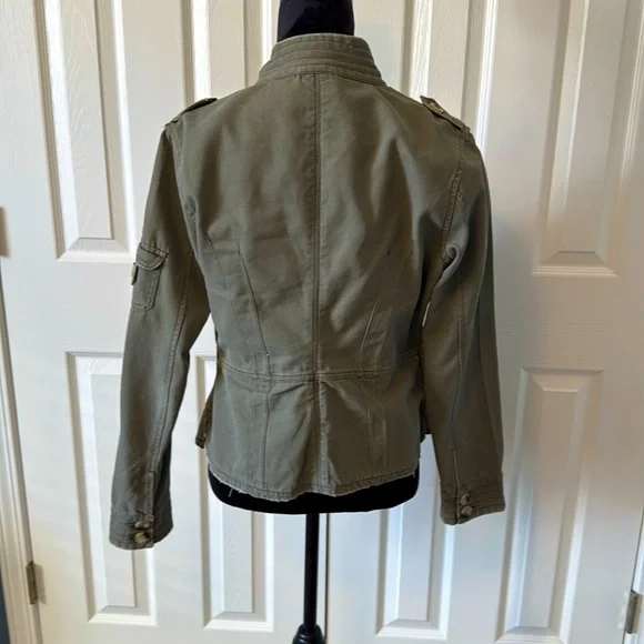 Jordache military style jacket juniors large 11/13 - Picture 3 of 5